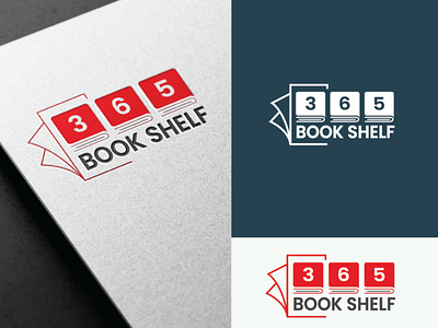 Bookshelf 365 branding graphic design logo
