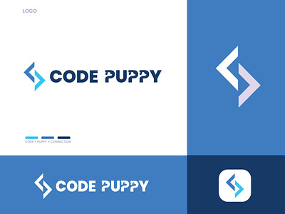 code puppy branding coding logo illustration logo banding mordan logo new logo techlogo