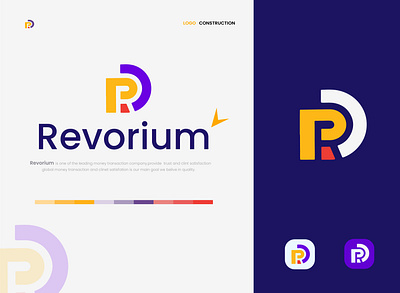Revorium logo branding coding logo graphic design icon iconic logo logo monogram logo monogramlogo mordan logo typography