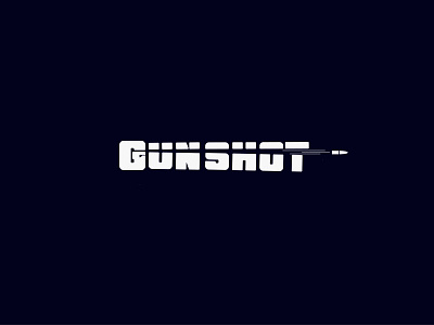 GUNSHOT Word logo branding fresh graphic design graphicdesign gun letterlogo logo minimal monogramlogo new trend typography wordlogo