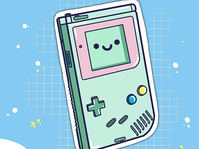 Happy Handheld design retro