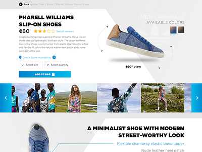 Adidas ecommerce concept