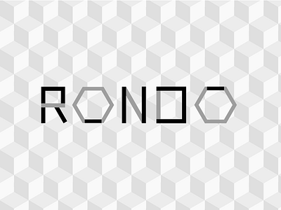 RONDO logo shapes square typography