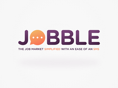 Jobble - Jobs in your messaging bubbles branding emerging jobble jobs logo markets messaging