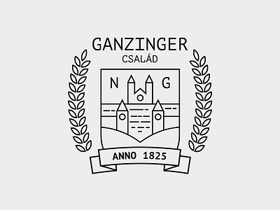 Ganzinger family crest coat of arms crest family logo