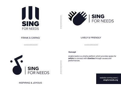 Sing for Needs - music charity logo