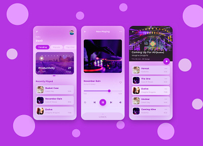 Music Player App adobe xd design figma mobile app music music player ui uiux