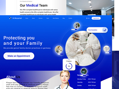 Medical Healthcare Website Concept