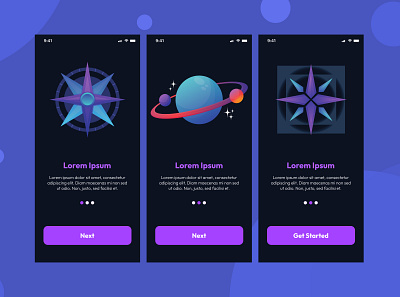 Onboarding UI/UX Design adobe xd branding design figma illustration logo mobile app onboarding screen ui uiux design user interface ux ux design ux research