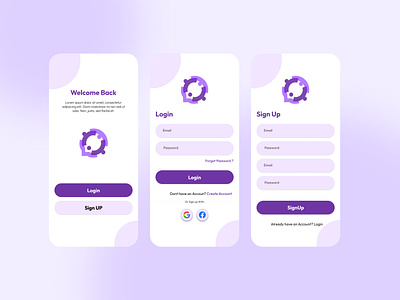 Login/SignUp UI/UX Design by Danish Ali on Dribbble