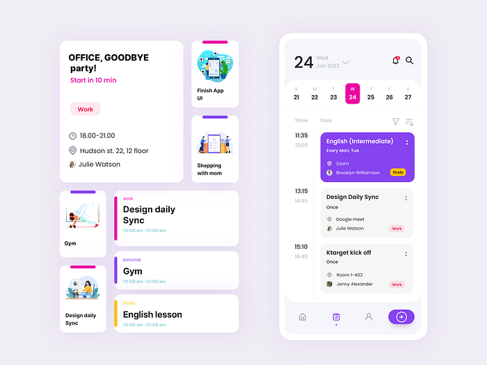 Personal Planner App By Yaryna For Ralabs Design On Dribbble