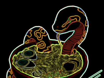 neon snake