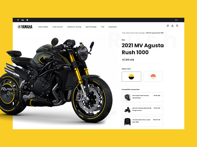 Motorcycle Website Design agency bike clean design ecommerce minimal motorcycle product customisation store ui ux web website