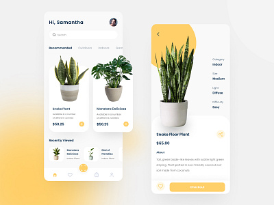 Plants Mobile App Design