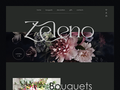 Zeleno Butique Website design logo ui ux