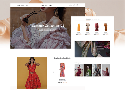 Fashion e-commerce anding page