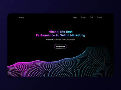 Digital Marketing Agency - Main Screen app branding design graphic design ui