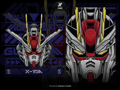 Gundam Freedom - T-shirt Illustration