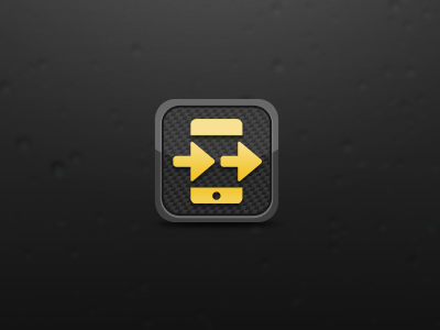 Arrowed!!! carbon fiber homestar4evar icon iphone orangy-yellow