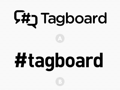 Tagboard Logo din gotham rounded hashtag logo logomark symbol