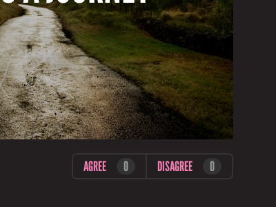 Feedback feedback league gothic likee pink rounded corners