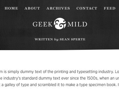 Redesign, option B ampersand caslon georgia grayscale