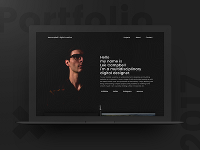 Rebooting Personal Portfolio clean dark may1reboot minimal portfolio ui user interface work