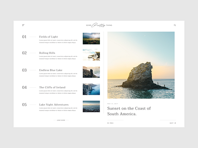 Lifestyle Blog Posts blog clean minimal post site typography ui web design