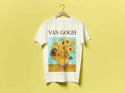 Vase with Twelve Sunflowers aesthetic art lover art print artist clothes cool design illustration logo t shirt design van gogh