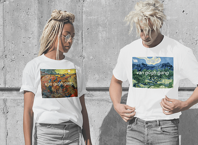 Van Gogh Gang 3d aesthetic animation art lover art print artist branding clothes cool design graphic design illustration logo motion graphics t shirt design ui van gogh