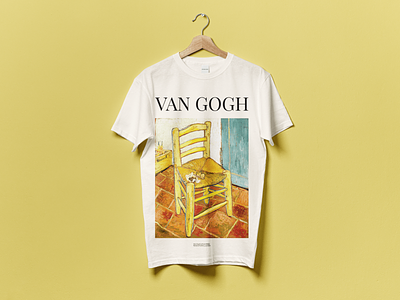 Van Gogh's Chair 3d aesthetic animation art lover art print artist branding clothes cool design graphic design illustration logo motion graphics t shirt design ui van gogh