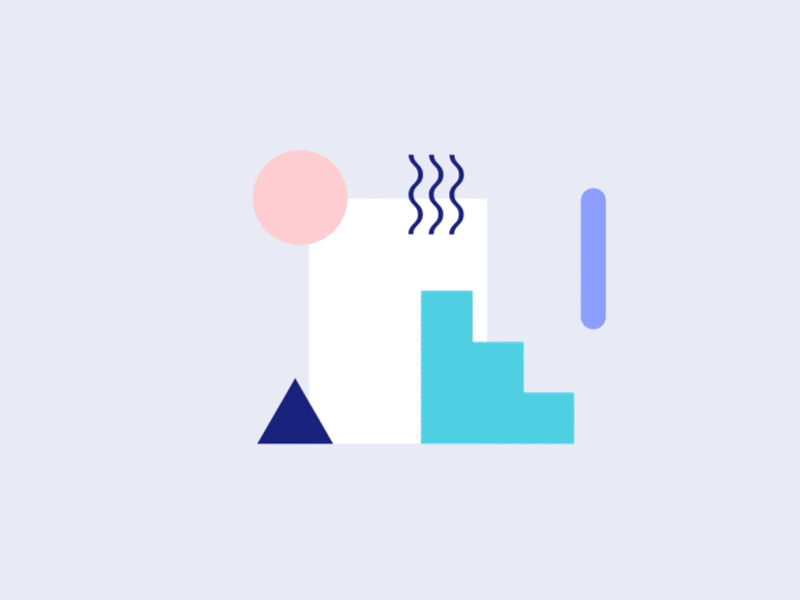 Made a little mograph 2d 2d animation abstract animation flat geometry gif icons illustration