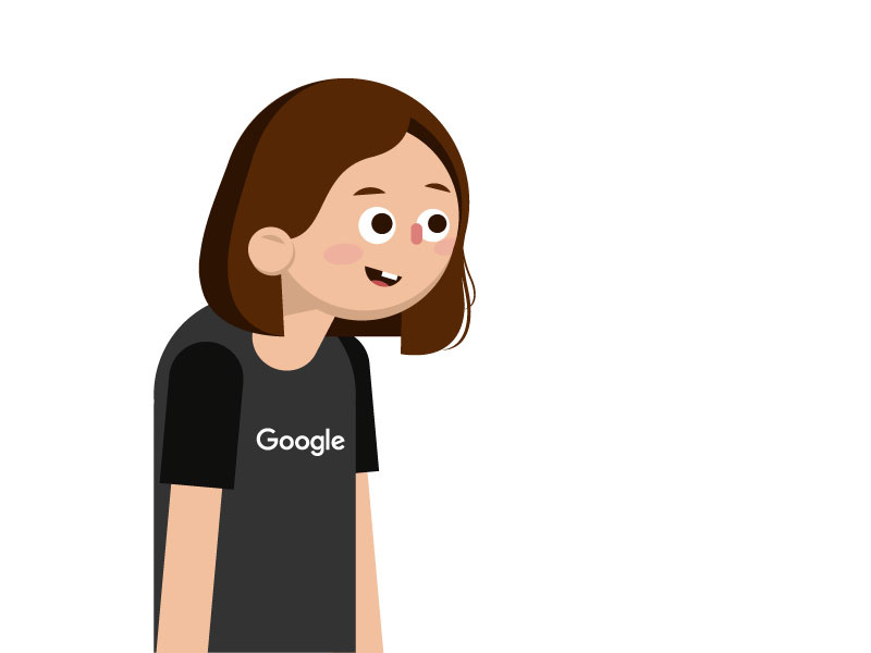 My friend Hong designer nerd character funny cute illustration cartoon 2d girl avator