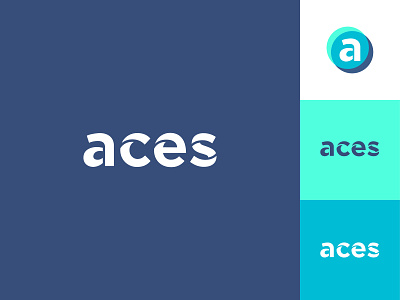 Aces Logo branding favicon identity logo logotype saas