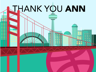 Thank You Ann design graphic design illustration illustrator san francisco toronto typography vector