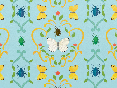 Insect Damask