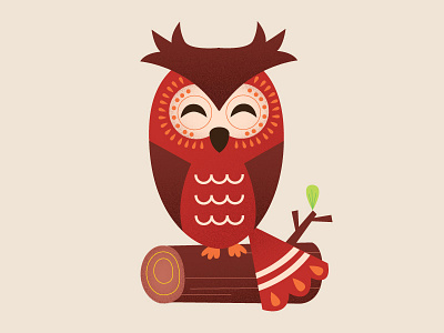 hoot bird creature illustration owl vector woods