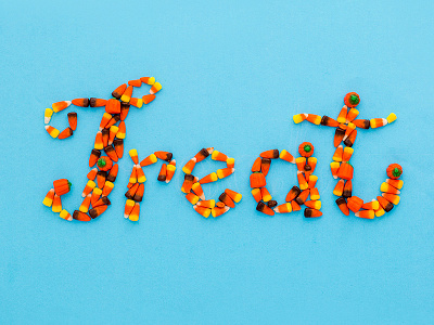 TREAT YO SELF candy design food lettering halloween lettering typography