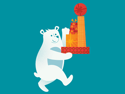 Polar Bear Friend bear christmas gift holiday polar bear present snow