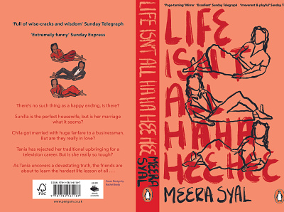 Life isn't all ha ha hee hee book design design graphic design illustration typography