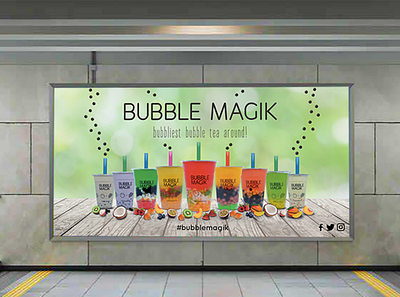 BUBBLE MAGIK Poster Design branding design graphic design icon illustration logo typography vector