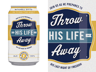 Bachelor Party Beer Can Invite 2 bachelor party beer invitation packaging