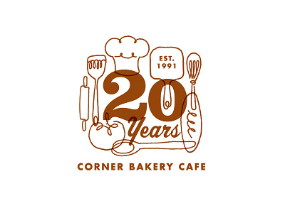 Corner Bakery Cafe 20 Year Logo