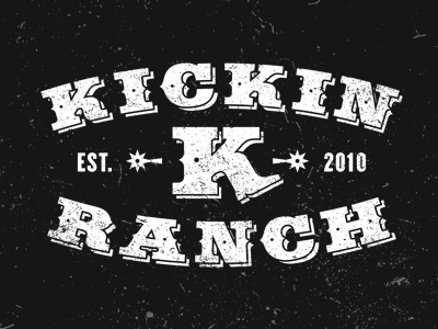 Kickin K Ranch Logo identity k logo ranch