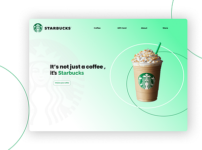 Starbucks Landing page coffee design landingpage ui ux website