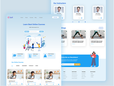 E-Learning Landing page design e commerce e learning landingpage ui ux webdesign website