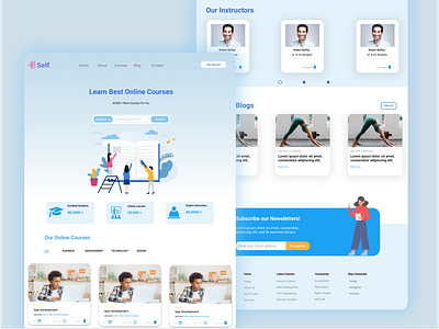 E-Learning Landing page
