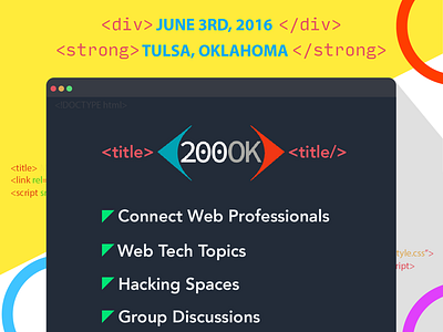 200OK Conference! conference marketing poster tulsa web