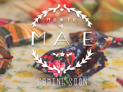 Month of Mae Online Shop photography shop tulsa typography
