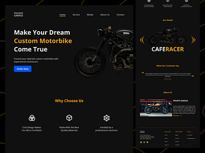 Troops  Garage Landing Page